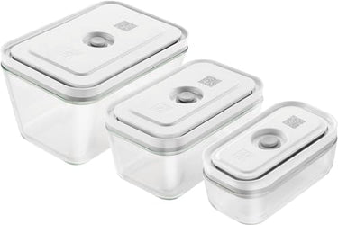 Zwilling Vacuum Box Set, S/M/L / 3-Piece, Glass, White Fresh & Save on Sale